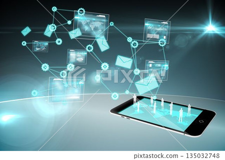Online connection background Online connection background 135032748