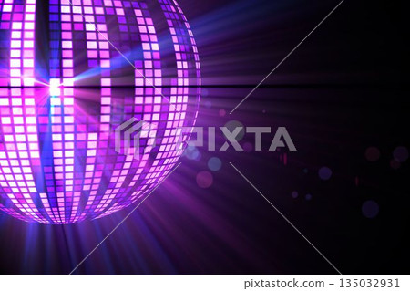 Digitally generated cool disco ball design Digitally generated cool disco ball design 135032931