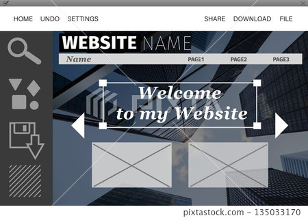 Composite image of build site interface 135033170