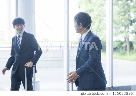 Walking businessman Walking businessman 135033856