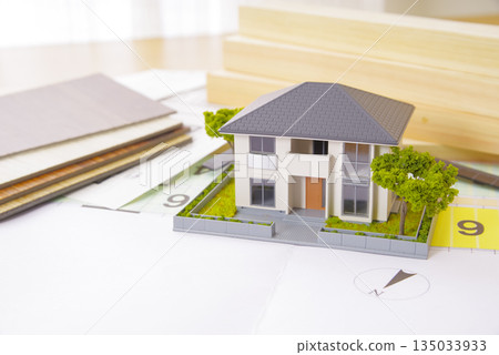 House model and blueprints for home building House model and blueprints for home building 135033933