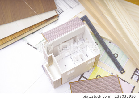 House model and blueprints for home building House model and blueprints for home building 135033936