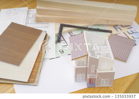 House model and blueprints for home building House model and blueprints for home building 135033937