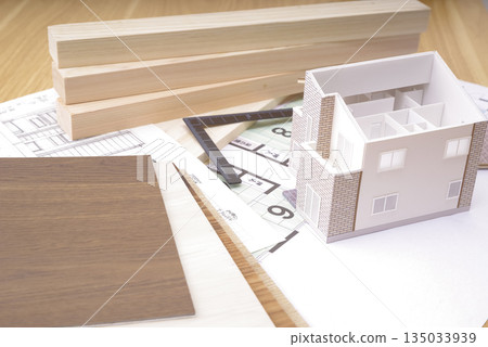 House model and blueprints for home building House model and blueprints for home building 135033939