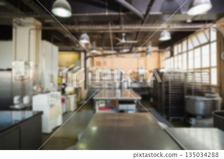 Interior of commercial kitchen Interior of commercial kitchen 135034288