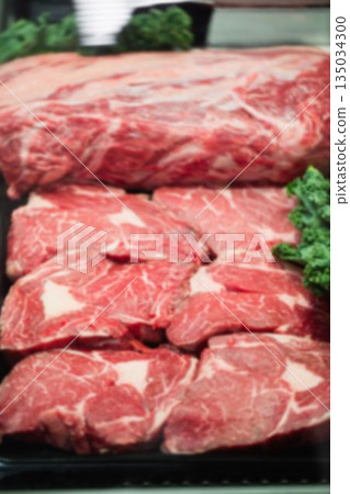 Meat for sale in supermarket Meat for sale in supermarket 135034300