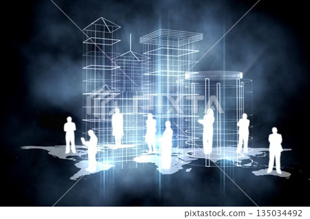 Online community background 135034492