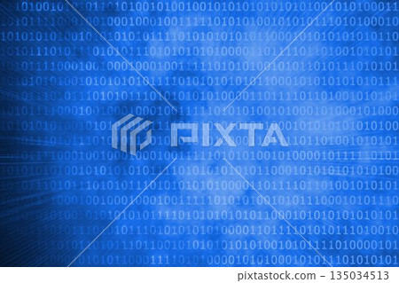 Glowing futuristic binary code Glowing futuristic binary code 135034513