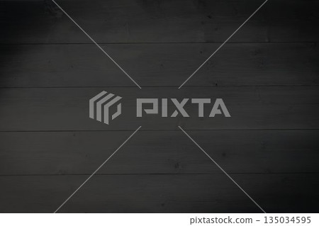 Flat design showing dark stained wooden planks with grain and knots across surface, copy space Flat design showing dark stained wooden planks with grain and knots across surface, copy space 135034595