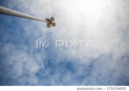 Low angle view of floodlight Low angle view of floodlight 135034693