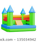 Inflatable Bounce Castle 135034942