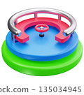 Spinning Round Platform 135034945