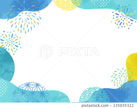 Fireworks background material 135035322