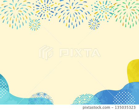 煙火背景素材 135035323