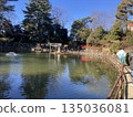 久津神社的池塘倒映著藍天。 135036081