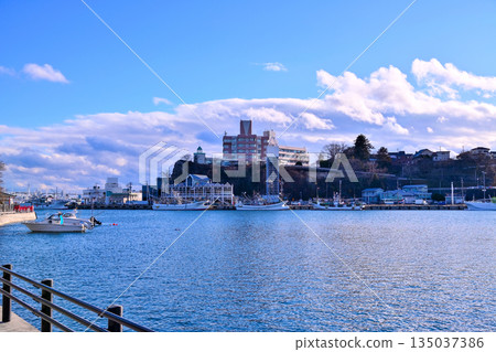 Kesennuma Port: New Year's ships and the sea Kesennuma Port: New Year's ships and the sea 135037386
