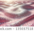 Abstract Pink Glitter Waves Background with Soft Bokeh 135037518