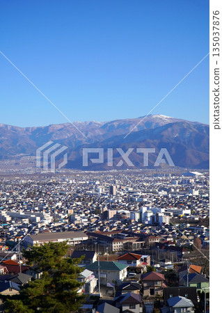 從山上眺望長野市 135037876