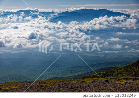 The Okuchichibu mountain range seen from Mount Iodake in the Yatsugatake mountain range 135038249
