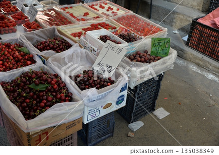 Morning market in Dalian, China Morning market in Dalian, China 135038349