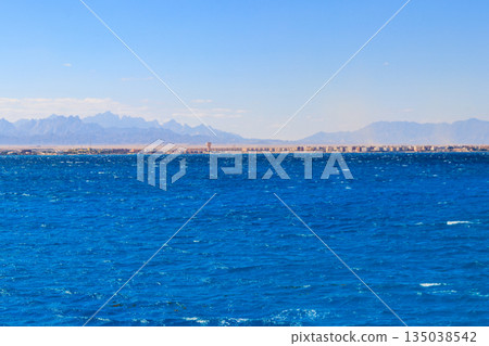 View of the Red sea in Hurghada, Egypt 135038542