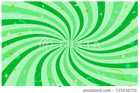 Green party sunburst background illustration Green party sunburst background illustration 135038750