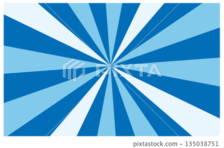 Blue Sunburst Background 135038751