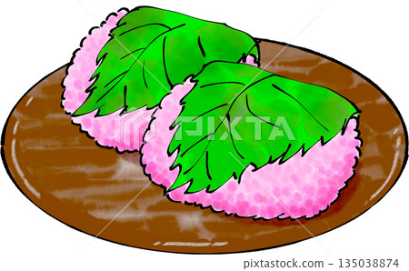 櫻餅的原料 135038874