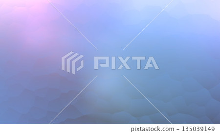 藍色和紫色的奇幻多邊形水晶背景 135039149