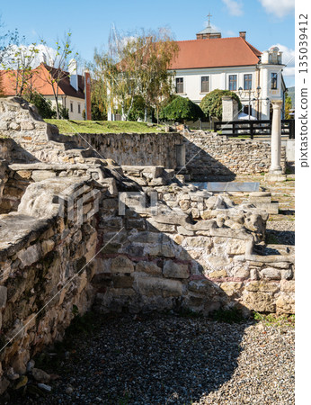 Ancient Roman Archaeological Ruins in Alba Carolina Citadel Ancient Roman Archaeological Ruins in Alba Carolina Citadel 135039412