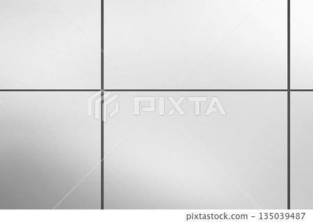 Six light grey panels are forming flat design interior wall with subtle gradients and dark frames Six light grey panels are forming flat design interior wall with subtle gradients and dark frames 135039487