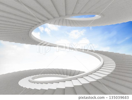 Spiral staircase in the sky Spiral staircase in the sky 135039683