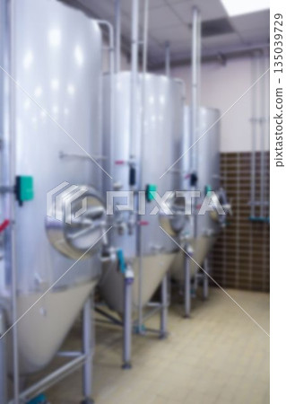 Beer manufacturing machinery in row 135039729