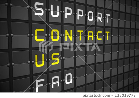 Contact us buzzwords on black mechanical board Contact us buzzwords on black mechanical board 135039772