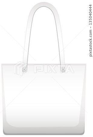 Minimalist White Tote Bag Vector Illustration Minimalist White Tote Bag Vector Illustration 135040444
