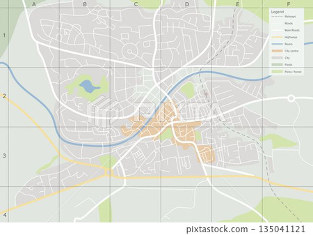 Close-up of world map structure 135041121