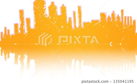 Orange city skyline against sky Orange city skyline against sky 135041195