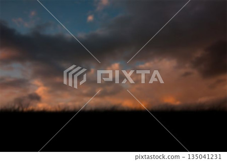 Low angle view of silhouette landscape 135041231