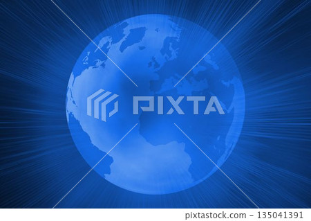 Digitally generated futuristic shiny globe Digitally generated futuristic shiny globe 135041391