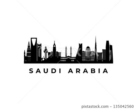 Vector Saudi Arabia skyline.  135042560