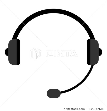 Customer support headset icon without text for help desk service call center communication hotline concept for web interface mobile app UI UX and customer care design Customer support headset icon without text for help desk service call center communication hotline concept for web interface mobile app UI UX and customer care design 135042600
