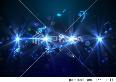 Digitally generated music symbol design Digitally generated music symbol design 135044211