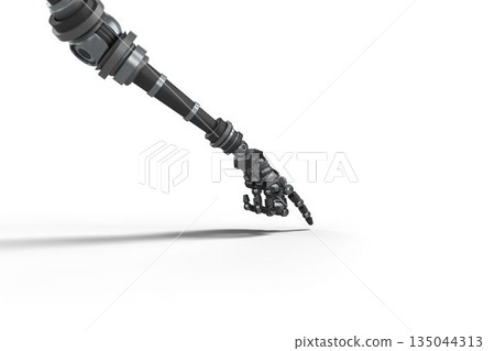 Robotic arm on white background 135044313