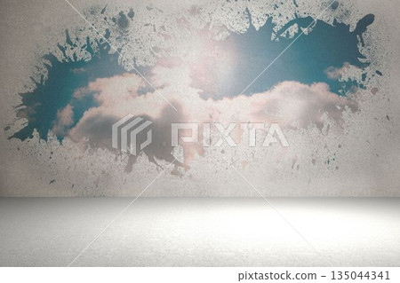 Splash showing cloudy sky 135044341