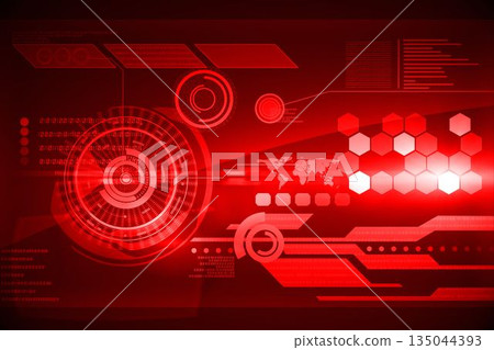 Futuristic technology interface 135044393