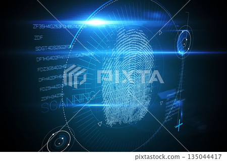 Digital security finger scan 135044417