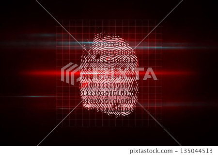 Digital security finger scan 135044513