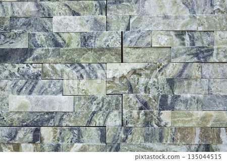 Modern stone wall, Close-up 135044515