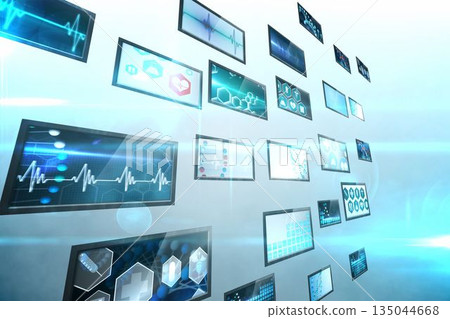 Screen collage showing medical images Screen collage showing medical images 135044668