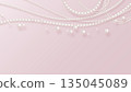 Realistic pearl and pink background 135045089